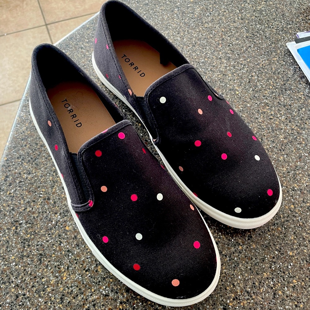 Size 10 Black Torrid Vans style shoes